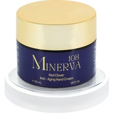 Minerva 108 Cosmetics El Kremi - Yaşlanma Karşıtı - Kırmızı Yonca