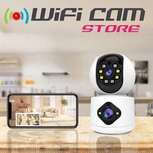 Wificam Çift Kameralı Fhd İç Mekan Ptz Wifi Smart Kamera Yoosee Program