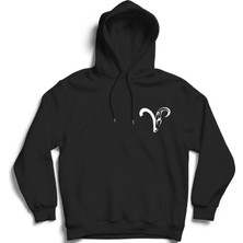 The Fame Koç Burcu Logo, Aries, Astroloji, Burç, Astrology, Zodiac Kapüşonlu Sweatshirt Hoodie
