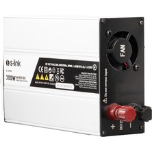 S-Link SL-300W 300 Watt Dc 12 Volt 220 Volt Çevirici Dönüştürücü Ac 230 Volt Inverter 12V-220V