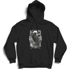 The Fame Kuzgun, Karga, Raven, Crow Kapüşonlu Sweatshirt Hoodie