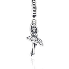 Adal Silver Kadın Gümüş Balerin Model Sallantılı Charm