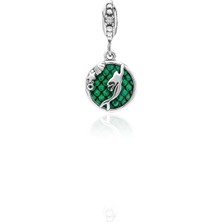 Adal Silver Gümüş Sallantılı Mineli Deniz Kızı Charm