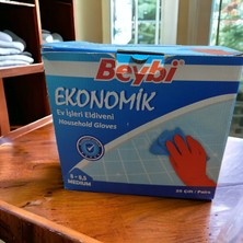 Beybi Ekonomik Bulaşık Eldiveni 1 Kutu ( 25 Çift Eldiven ) 8-8,5 Medium