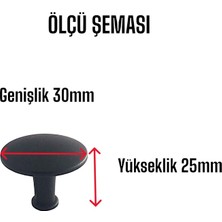 Glaswen 15 Adet Düz Düğme Siyah Kulp Mobilya Çekmece Dolap Kapak Kulbu Metal Kulp Aksesuarları Vidalı