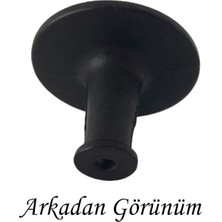 Glaswen 15 Adet Düz Düğme Siyah Kulp Mobilya Çekmece Dolap Kapak Kulbu Metal Kulp Aksesuarları Vidalı