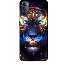 Lopard Oppo Reno 4 Kılıf Caliburn 12 Aslan Colorful Tasarım Kılıf