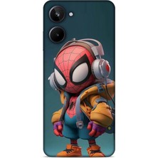 Lopard Realme 10 Kılıf Caliburn 25 Spiderman Bebek Soyulmayan Kılıf