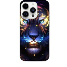 Lopard Apple iPhone 14 Pro Kılıf Caliburn 12 Aslan Colorful Tasarım Kılıf