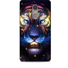 Lopard Lenovo K6 Note Kılıf Caliburn 12 Aslan Colorful Tasarım Kılıf