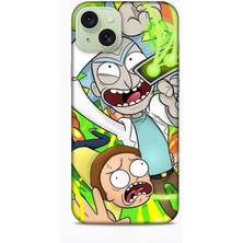 Lopard Apple iPhone 15 Plus Kılıf Caliburn 7 Rick And Morty Desenli Kılıf