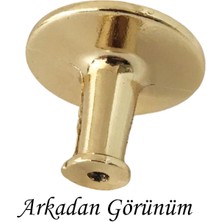 Glaswen 8 Adet Düz Düğme Altın Gold Kulp Mobilya Çekmece Dolap Kapak Kulbu Metal Kulp Aksesuarları Vidalı