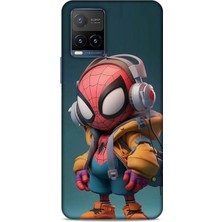 Lopard Vivo Y21S Kılıf Caliburn 25 Spiderman Bebek Soyulmayan Kılıf