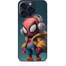 Lopard Apple iPhone 15 Pro Max Kılıf Caliburn 25 Spiderman Bebek Soyulmayan Kılıf