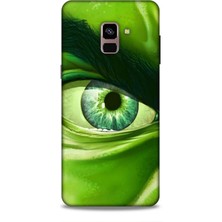 Lopard Samsung Galaxy A8 Plus 2018 Kılıf Caliburn 29 Hulk Göz Makro Leke Tutmaz Kapak