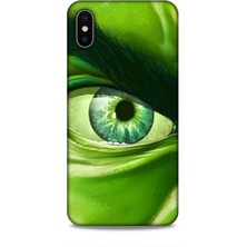 Lopard Apple iPhone Xs Max Kılıf Caliburn 29 Hulk Göz Makro Leke Tutmaz Kapak