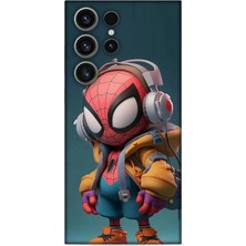 Lopard Samsung Galaxy S23 Ultra Kılıf Caliburn 25 Spiderman Bebek Soyulmayan Kılıf