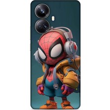 Lopard Realme 10 Pro Plus Kılıf Caliburn 25 Spiderman Bebek Soyulmayan Kılıf