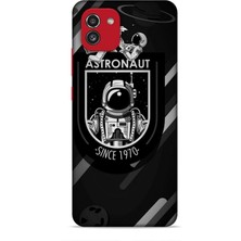 Lopard Samsung Galaxy A03 Kılıf Caliburn 2 Astronaut 1970 Kapak