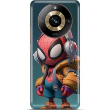 Lopard Realme 11 Pro Plus Kılıf Caliburn 25 Spiderman Bebek Soyulmayan Kılıf