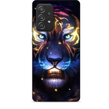 Lopard Samsung Galaxy A52S Kılıf Caliburn 12 Aslan Colorful Tasarım Kılıf