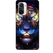 Lopard Xiaomi Redmi K40 Pro Kılıf Caliburn 12 Aslan Colorful Tasarım Kılıf