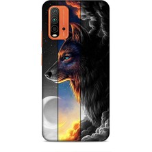 Lopard Xiaomi Redmi 9t Kılıf Caliburn 15 Kurt Hilal Kalın Silikon