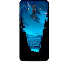 Lopard Huawei Mate 10 Pro Kılıf Caliburn 14 Norveç Manzara Cover Kılıf