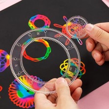 Pengfu Shop 12 Adet Tarzı Komik Kilitli Dişliler Tekerlekler Spirograph Çizim Oyuncaklar Set Çocuklar Için Yaratıcı Eğitici Oyuncak Boyama Çizim Aksesuarları (Yurt Dışından)