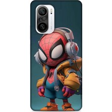 Lopard Xiaomi Redmi K40 Pro Kılıf Caliburn 25 Spiderman Bebek Soyulmayan Kılıf