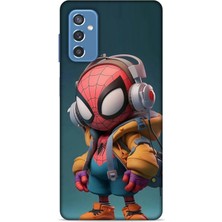 Lopard Samsung Galaxy M52 Kılıf Caliburn 25 Spiderman Bebek Soyulmayan Kılıf