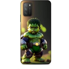 Lopard Xiaomi Poco M3 Kılıf Caliburn 24 Hulk Bebek Darbe Emici Kılıf