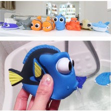 No.5 Tarzı Bebek Banyo Oyuncakları Bulma Nemo Dory Float Sprey Su Sıkma Oyuncaklar Yumuşak Kauçuk Banyo Oyun Hayvanlar Çocuklar Banyo Palyaço Balığı Oyuncak (Yurt Dışından)