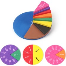 51 Adet Tarzı Eva Yuvarlak Şekilli Kesirler Enstrüman Montessori Matematik Eğitici Oyuncaklar Matematik Öğrenme Aracı Öğrenci Öğretim Hediyeler (Yurt Dışından)