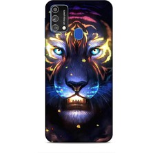 Lopard Samsung Galaxy M21S Kılıf Caliburn 12 Aslan Colorful Tasarım Kılıf