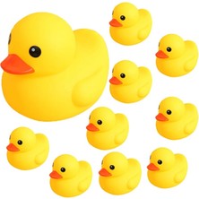Siyah Stil Sevimli Küçük Sarı Ördek Sıkma Sesli Banyo Oyuncak Yumuşak Kauçuk Şamandıralı Ördekler Banyo Oyunu Oynamak Çocuklar Çocuklar Için Eğlenceli Hediyeler Bebek (Yurt Dışından)