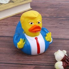 Sarı Stil Yeni Su Oyuncak Duş Ördeği Çocuk Banyosu Şamandıra Oyuncak Karikatür Trump Ördeği Banyo Duşu Suda Yüzen Abd Başkanı Lastik Ördek Bebek Oyuncak (Yurt Dışından)