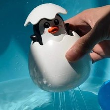 Penguen Tarzı Bebek Banyo Oyuncak Çocuk Penguen Yumurta Su Sprey Yağmurlama Banyo Yağmurlama Duş Oyuncak Çocuklar Yüzme Su Clockwork Oyuncaklar (Yurt Dışından)