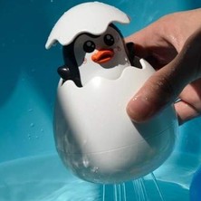 Penguen Tarzı Bebek Banyo Oyuncak Çocuk Penguen Yumurta Su Sprey Yağmurlama Banyo Yağmurlama Duş Oyuncak Çocuklar Yüzme Su Clockwork Oyuncaklar (Yurt Dışından)