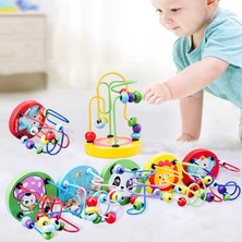 Pengfu Shop OKYANUS047 Stili Montessori Bebek Oyuncakları Ahşap Roller Coaster Boncuk Labirent Toddler Erken Öğrenme Eğitim Bulmaca Matematik Oyuncak Çocuklar Için Yıllar (Yurt Dışından)