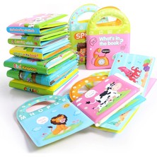 A533 Stili Yumuşak Bebek Eva Karikatür Banyo Kitapları Bb Düdük ile Erken Eğitici Banyo Oyuncakları Etkinlik Su Geçirmez Sayfalar Toddler Için Bebek Kitabı (Yurt Dışından)