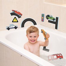 Hayvan Etiket Stili Banyo Küvet Yumuşak Eva Yapıştır Oyuncak Erken Eğitim Kendi Başına Yap Çıkartma Bulmaca Bebek Oyuncak Esnek Yol Parça Araba Sopa Banyo Oyuncakları Çocuklar Için (Yurt Dışından)