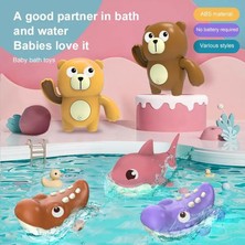 No.5 Tarzı Bebek Banyo Oyuncakları Sevimli Karikatür Hayvan Kaplumbağa Clawimming Turtlbaby Su Oyuncak Yaralı Zincir Clockwork Çocuklar Plaj Banyo Oyuncakları (Yurt Dışından)