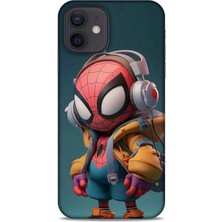 Lopard Apple iPhone 12 Kılıf Caliburn 25 Spiderman Bebek Soyulmayan Kılıf