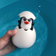 Pengfu Shop 1 Adet Penguen Tarzı Bebek Banyo Oyuncak Çocuklar Sevimli Ördek Penguen Yumurta Su Sprey Yağmurlama Banyo Yağmurlama Duş Yüzme Su Oyuncakları Çocuklar Için Hediye (Yurt Dışından)