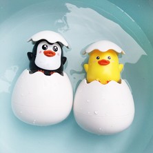 Pengfu Shop 1 Adet Penguen Tarzı Bebek Banyo Oyuncak Çocuklar Sevimli Ördek Penguen Yumurta Su Sprey Yağmurlama Banyo Yağmurlama Duş Yüzme Su Oyuncakları Çocuklar Için Hediye (Yurt Dışından)