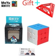 Pengfu Shop ml 3X3X3 Stili Moyu Küpleri Bulmaca Sihirli Küpü Moyu Meilong Hız Küpü Profesyonel Eğitici Oyuncaklar Cubo Magico Neo Oyun Küpü Dişli (Yurt Dışından)