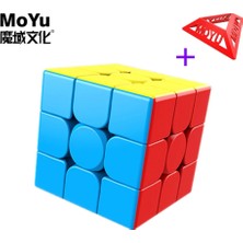 Pengfu Shop ml 3X3X3 Stili Moyu Küpleri Bulmaca Sihirli Küpü Moyu Meilong Hız Küpü Profesyonel Eğitici Oyuncaklar Cubo Magico Neo Oyun Küpü Dişli (Yurt Dışından)