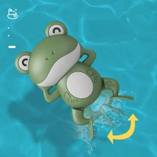 KURBAĞA-DD574C Stili Karikatür Kurbağa Banyo Oyuncak Bebek Yüzme Havuzu Banyo Duş Oyunu Hayvan Kurmalı Saat Oyuncak Çocuk Çocuk Su Oyuncak Noel Hediyesi (Yurt Dışından)
