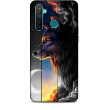 Lopard Realme 5 Pro Kılıf Caliburn 15 Kurt Hilal Kalın Silikon